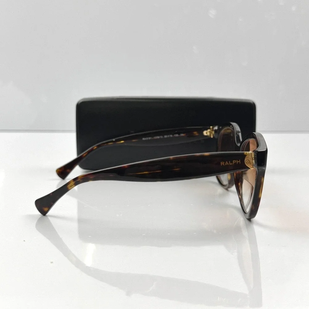 Ralph Ralph Lauren Sunglasses Womens Brown Tortoise Gradient Square RA5191 Case